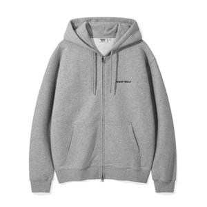 와키윌리 베이직 와키 타이포 로고 후드집업 B1 WA2501HZ11 GR BK