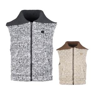 럭스골프 여성 써모 퀼팅 니트 카라 베스트 조끼 TO25W518W