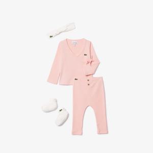[라코스테공식] 여아 My First Lacoste Birth Gift 반다나 set 4J8406-55G IIE