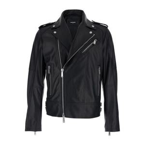 디스퀘어드2 바이커 자켓 S74AM1329SY1491900 Black