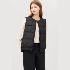 [베네통]자카드 니트 블록 덕다운 베스트 (BAPDE3561)