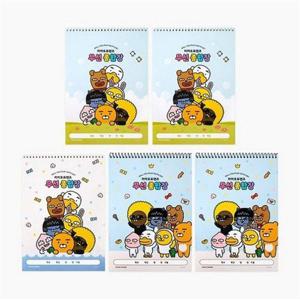 사무 카카오프렌즈 무선 종합장 5P 세트