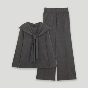 [코데즈컴바인] 라운드넥 니트 후드숄바지 셋업 (CKD-XX381WB)