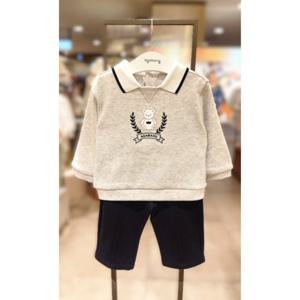 [아가방] 젤로  카라  맨투맨 상하세트 (01T123006)