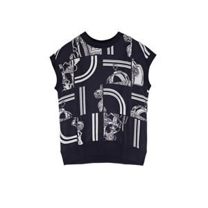 [엘러브] 새상품 에르메스 디스오더 피네스 숏슬리브 스웨터 36 블루누아 5HA1398