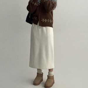 [에이와비] [140.150ver]  AWABMADE_폭닥골덴밍크스커트 -키작녀/기장선택/2color