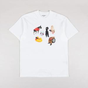 칼하트 WIP 반팔 티셔츠 I03478002XX WHITE DOM