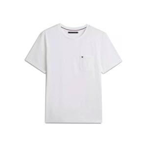 타미힐피거 반팔 티셔츠 MW37283YBR WHITE DOM