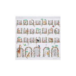 구찌 프린티드 실크 트윌 까레 다크 그레이 다크 그린 859529-3G009-1466