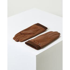 [닥스핸드백]카멜 양가죽 니트시보리 스마트폰터치 장갑 DCGV5F148CM