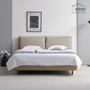 라로퍼니처 브리튼 1800 가죽 호텔식 라지킹 침대 LK 40T 라텍스 매트리스 포함