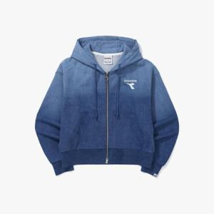 디아도라후드집업 AQS D5122LFT17DNM 데님 워싱 후드 집업 자켓 우먼 DENIM