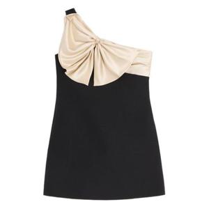 발렌티노 가라바니 미디 원피스 8B3VAHX51CF 9ZM Black