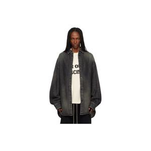 피어오브갓 셔츠 블랙 스냅 데님 셔츠 252782F109000