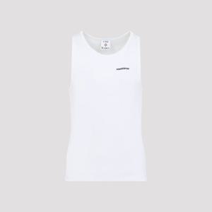 카사블랑카 리브 슬림핏 탱크탑 MSP26JTS05702 WHITE