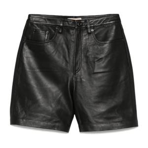 마이클코어스 버튼 클로저 가죽 쇼츠 MR530SVFAF 001