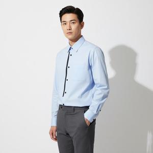 GR10K POPLIN LONG SLEEVE SHIRT (GR2A3AB CB) (포플린 롱 슬리브 셔츠)