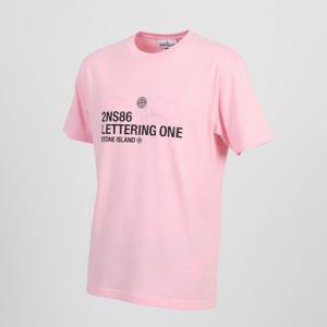 STONE ISLAND 2NS86 LETTERING ONE PRINT T-SHIRT (78152NS86 V0080) (컴파스 로고 레터링 로고 프린트 티셔츠)