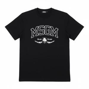MSGM 컬리지 로고 반팔 티셔츠 (3440MM165 237002 99)
