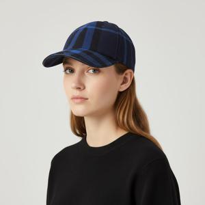 버버리 8048724   체크 울 캐시미어 야구 볼캡 모자