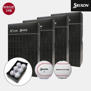 [하프더즌/24알]던롭코리아 정품 스릭슨 Q-STAR 투어 야구 골프볼[남여공용][화이트][3피스]