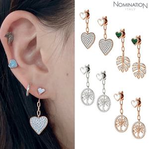 노미네이션 귀걸이 VITA (비타) 925 실버큐빅 스톤 148403 여자귀걸이