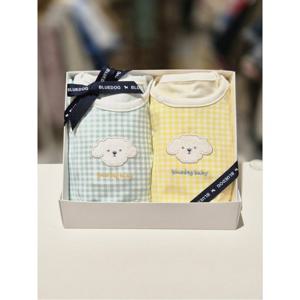 블루독베이비 10 26SS봄신상(MN)(YE)도기체크뱀부내의2종세트 (2461700540706)