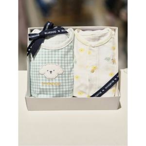 블루독베이비 10 26SS봄신상 멀티도기체크뱀부내의2종세트 (461700540507)