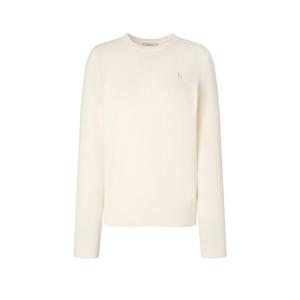 헤지스 여성 25FW 시즌오프캐시미어 블렌디드 라운드넥 풀오버 아이보리 HSSW5D902IV