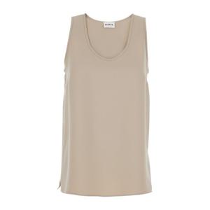 패로슈 베이지 라운드넥 슬리브리스 탑 D313080 PANTY26004