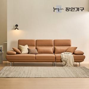 장인가구 도이 4인용 스윙 이지클린 가죽 소파 (스툴 미포함)