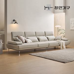 장인가구 도이 6인용 스윙 이지클린 가죽 소파 (스툴 미포함)