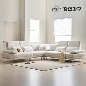 장인가구 도이 7인용 스윙 타이보텍스 이지클린 패브릭 코너형 소파 (스툴 미포함)