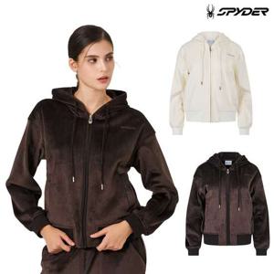 [스파이더] 여성 기모 본딩 코듀로이 후드 집업 SPKWCNFT355W