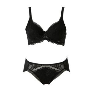 와코루 (A컵+햄팬티) 들뜸없는 퍼펙트핏 세미보정 풀컵브라팬티 [WBRP021APTP021H]