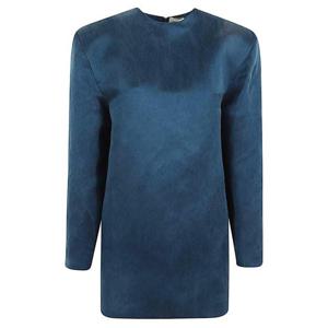 생로랑 미디 원피스 848977Y5J304582 BLUE