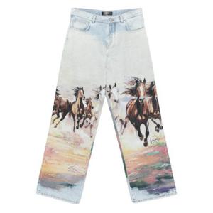 아미리 데님 팬츠 AMBMJE1009 CLOBL BLUE BROWN