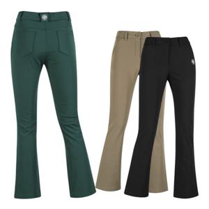 럭스골프 여성 백밴딩 세미 부츠컷 기모 골프바지 MW25W282W