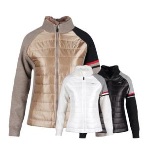 럭스골프 여성 방풍 퍼 니트 패딩 바람막이 LB2W807W