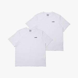 디아도라반팔티 AQS D5121LRS99WHT 2PACK 반팔 티셔츠 WHITE
