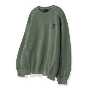 빈트릴긴팔티 VQA BA244RM004KH 해시태그 피그먼트 맨투맨 (카키)