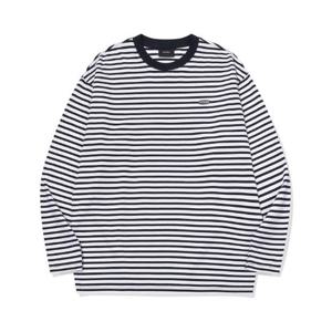 빈트릴긴팔티 VQA BA251TL001NV 오벌 와펜 스트라이프 롱 슬리브 (네이비)