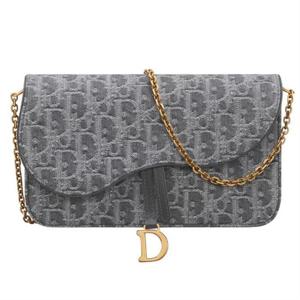 디올 Saddle 미디엄 체인 파우치 S5907CDDK_M932