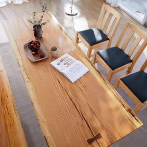 해찬솔 북미산오크 6인 통원목 식탁테이블 2000_TR