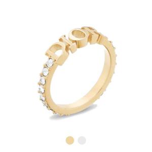 디올 에볼루션 여자 반지 골드 실버 크리스탈 레볼루션 링 R1009DVOCY