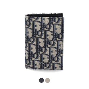 25SS 디올 오블리크 카드 지갑 남자 2단 오거나이저 2ESCH138YSE