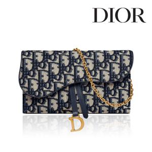 24FW 디올 오블리크 새들 WOC 크로스백 장지갑 체인백 숄더백 S5614CTZQ M928