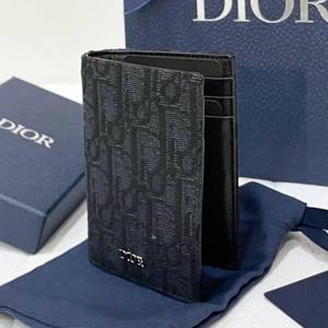 25SS 디올 오블리크 바이폴드 카드 지갑 2ESCH138YSE H03E