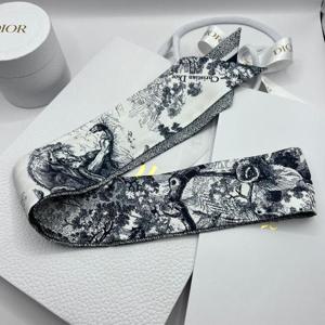 25SS 디올 트왈드주이 여성 미차 스카프 실크 네이비 그레이 핑크 15JOU106I602