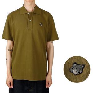 메종키츠네 MM00210KJ7010 P358 볼드 폭스헤드 컴포트 폴로 티셔츠